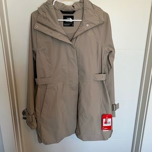 North Face city breeze rain trench NWT